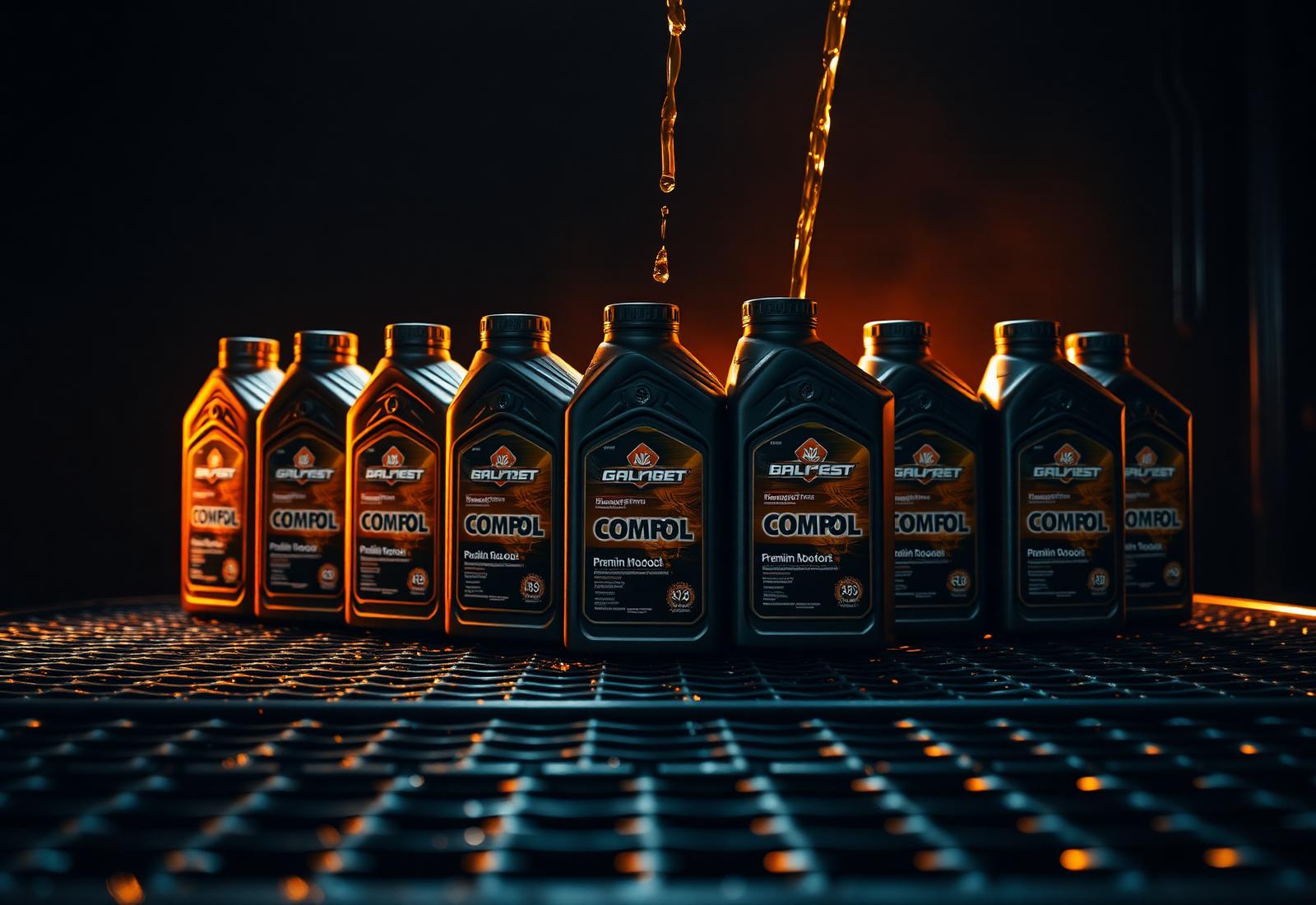 Óleos lubrificantes premium em estoque